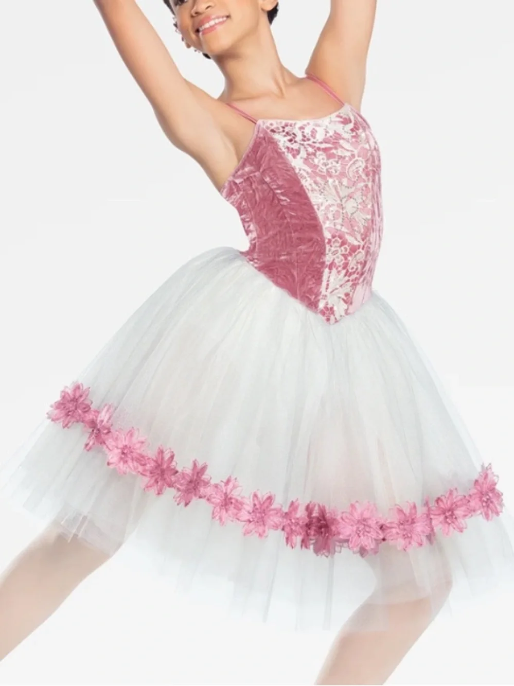 Revolution Girls THREE WORDS dance costume RC20953 dusty rose ballet size MC